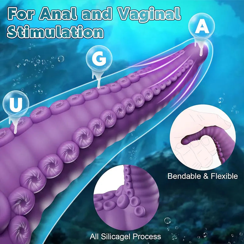 Remote Control Tentacle Sucker G-Spot Vibrator