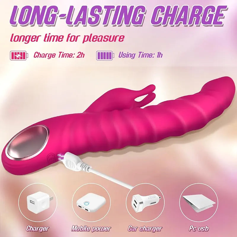 SensationPro 3-in-1 Thrusting Rabbit Vibrator