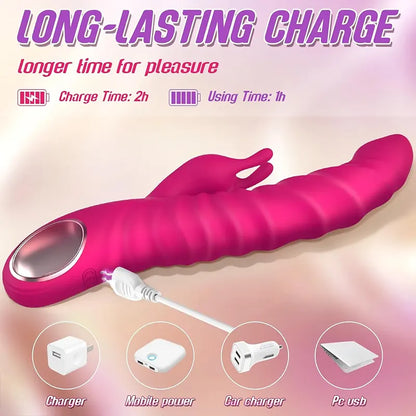 SensationPro 3-in-1 Thrusting Rabbit Vibrator