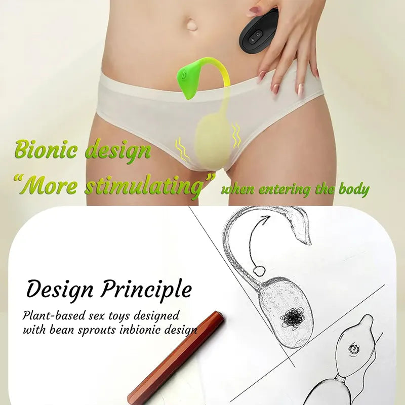 Little Bean Sprout Clitoral G-spot Vibrating Egg