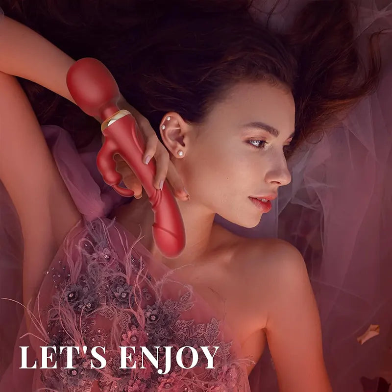 3-in-1 Dual Head G-Spot Clitoral Pleasure Vibrator