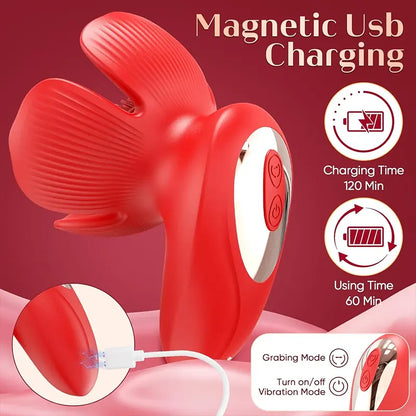 10 Patterns Rose Nipple Vibrator