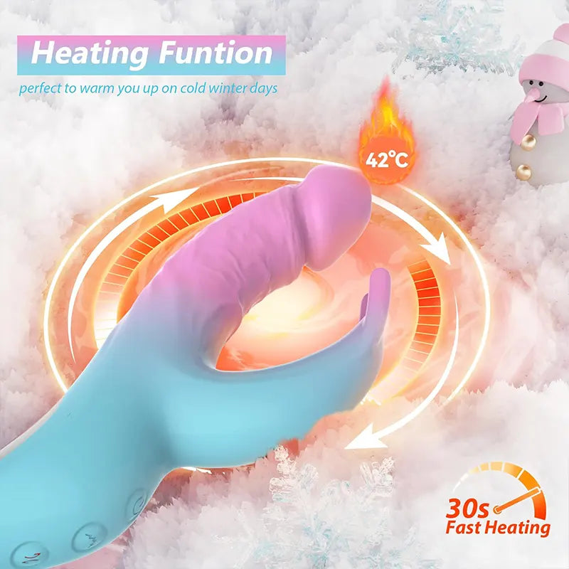 5 in 1 Rabbit Beat Heated Telescopic Shaker