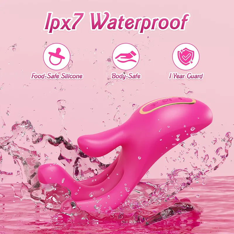 Finger insertion for clitoral stimulation G-spot vibrator