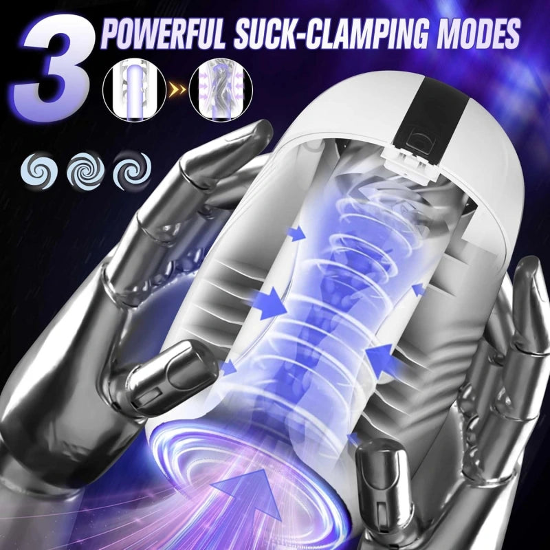 Multi-Function Male Masturbator with Suction & Vibration
