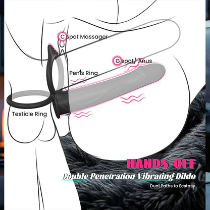 Penis Ring Vibrating G-Spot Dildo