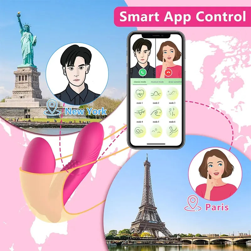 PleasureLink APP-Controlled Wearable G-Spot Vibrator