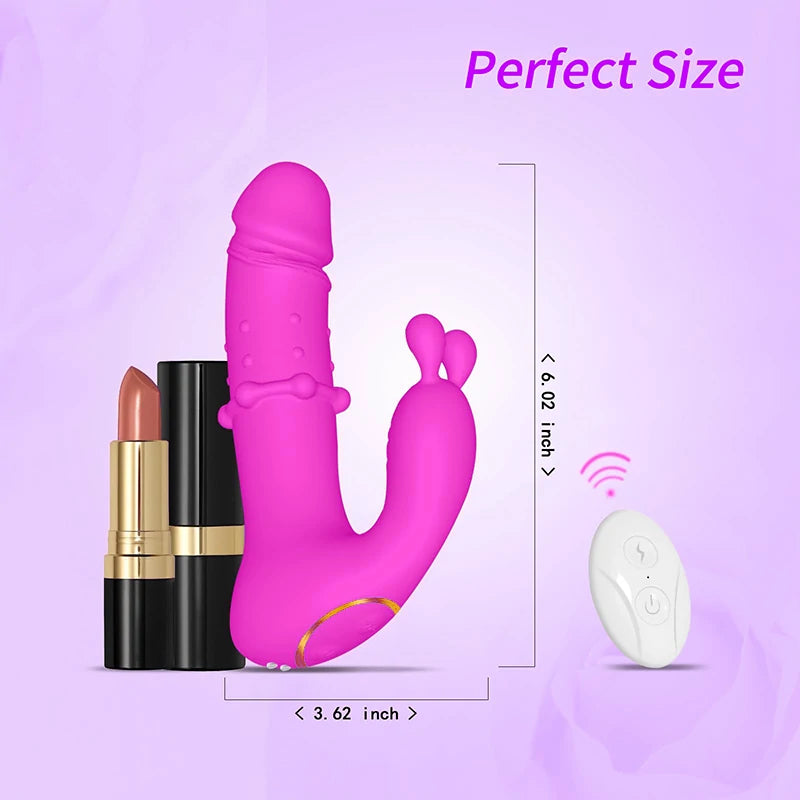 3-in-1 Remote Control Rabbit Vibrator