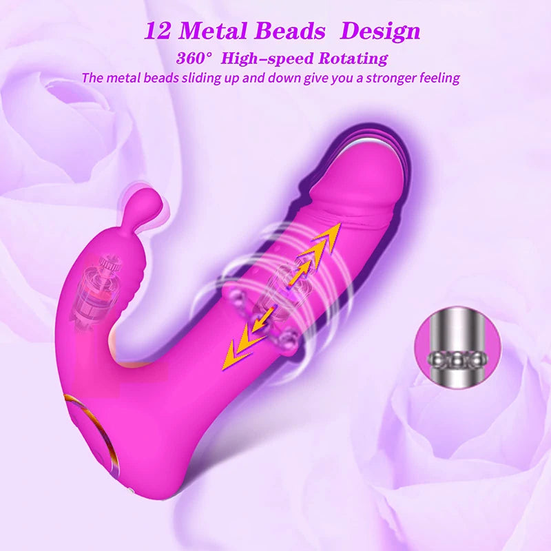 3-in-1 Remote Control Rabbit Vibrator